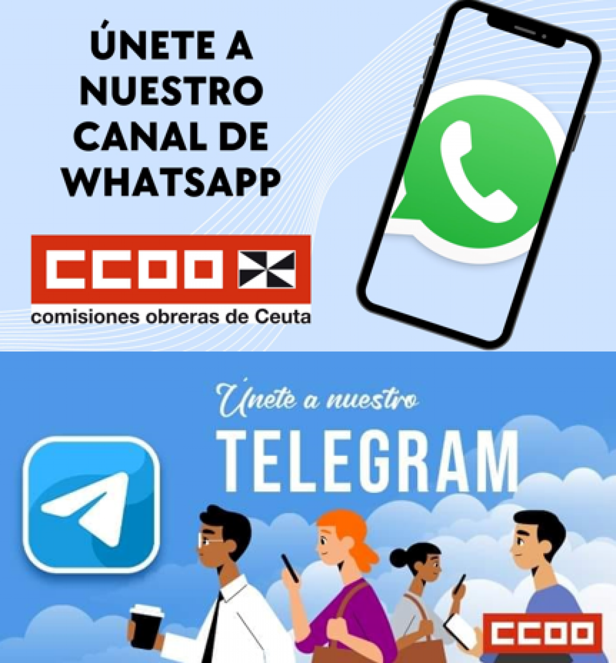 Canales de CCOO de Ceuta.